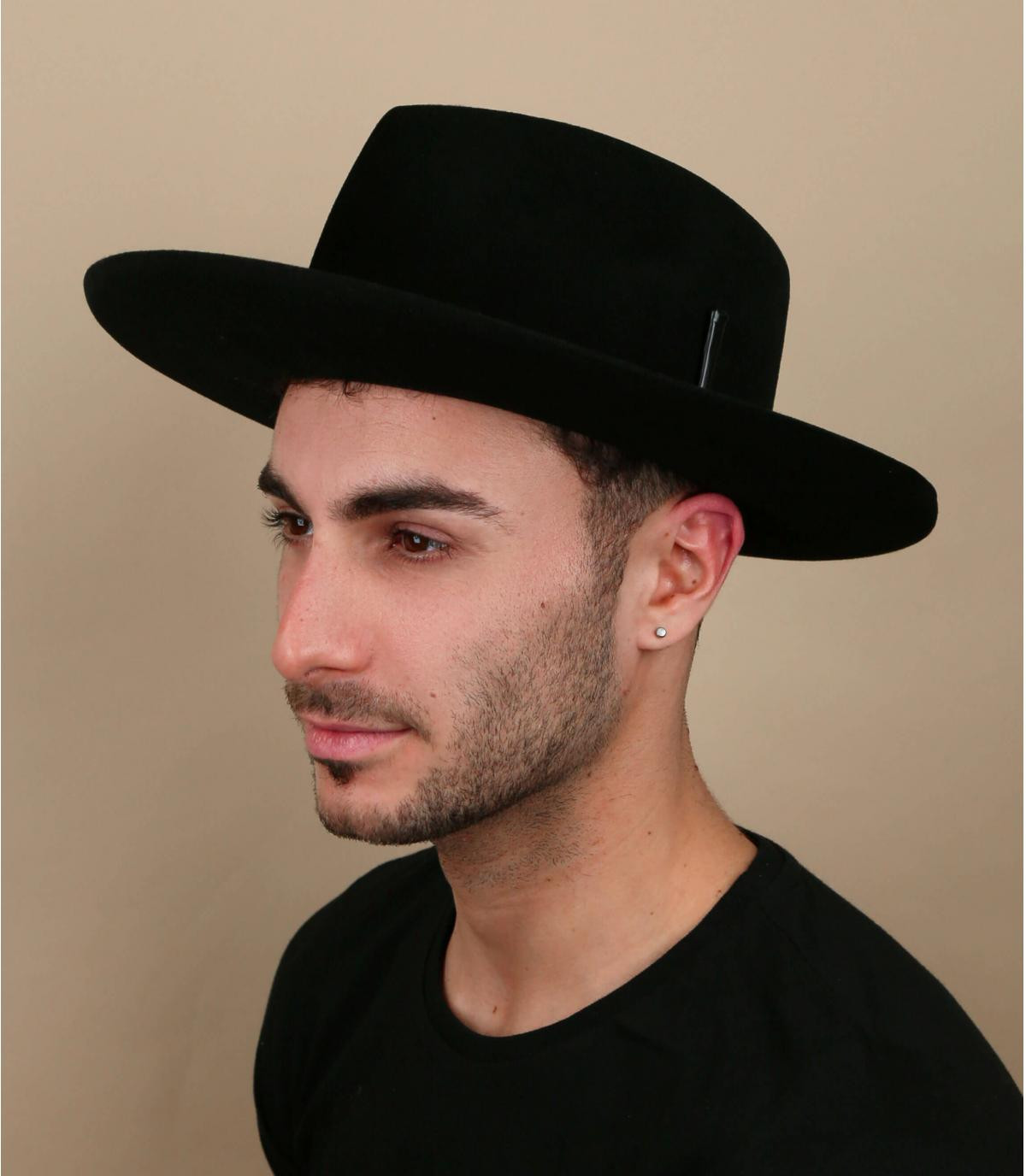 chapeau feutre noir bailey Barksdale black chapeau feutre noir bailey Barksdale black
